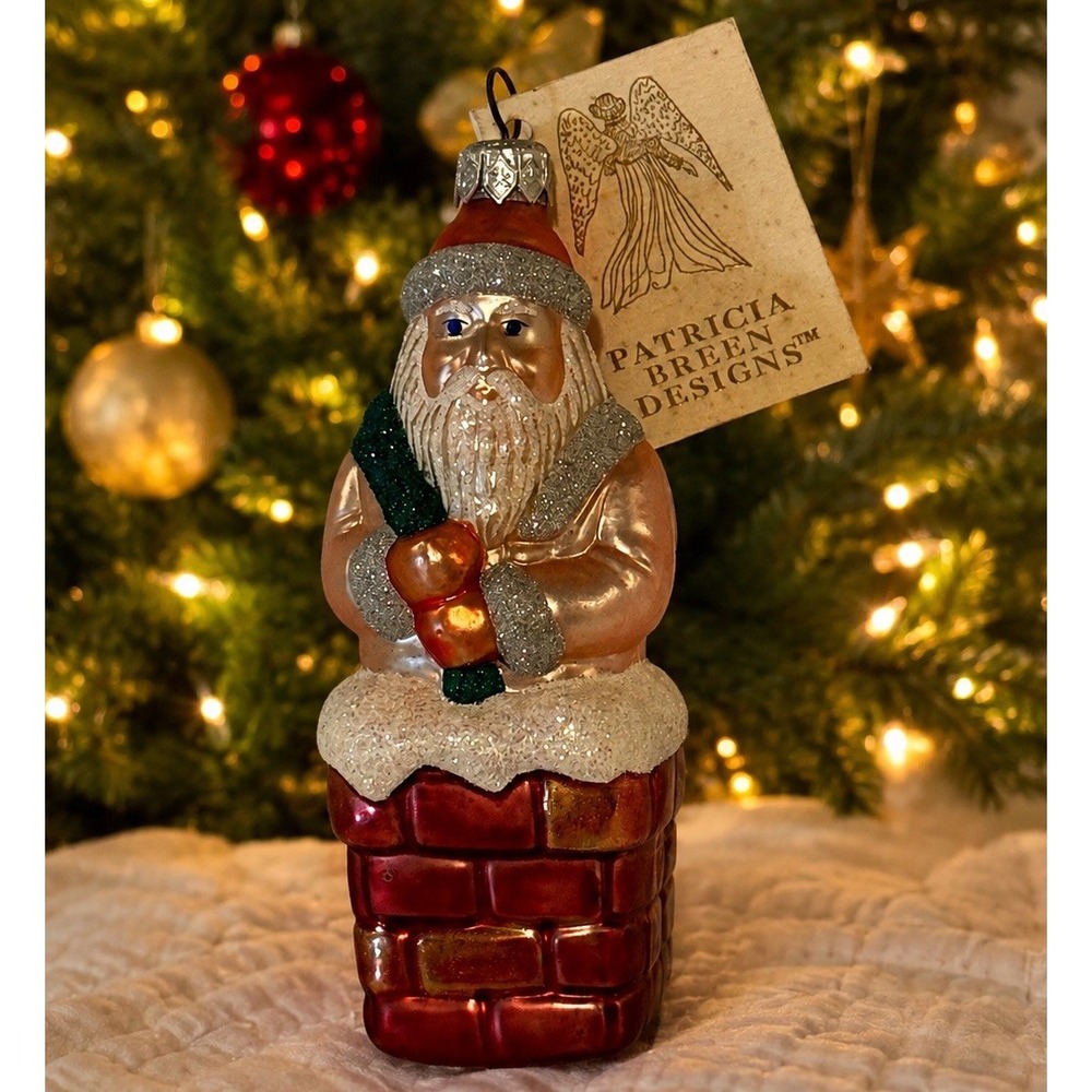 Patricia Breen Here Comes Santa Claus Christmas Ornament Vintage With Tag